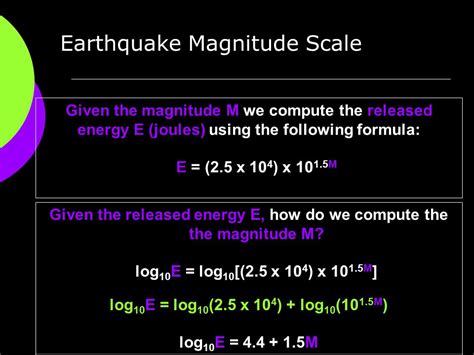 quake calculator.